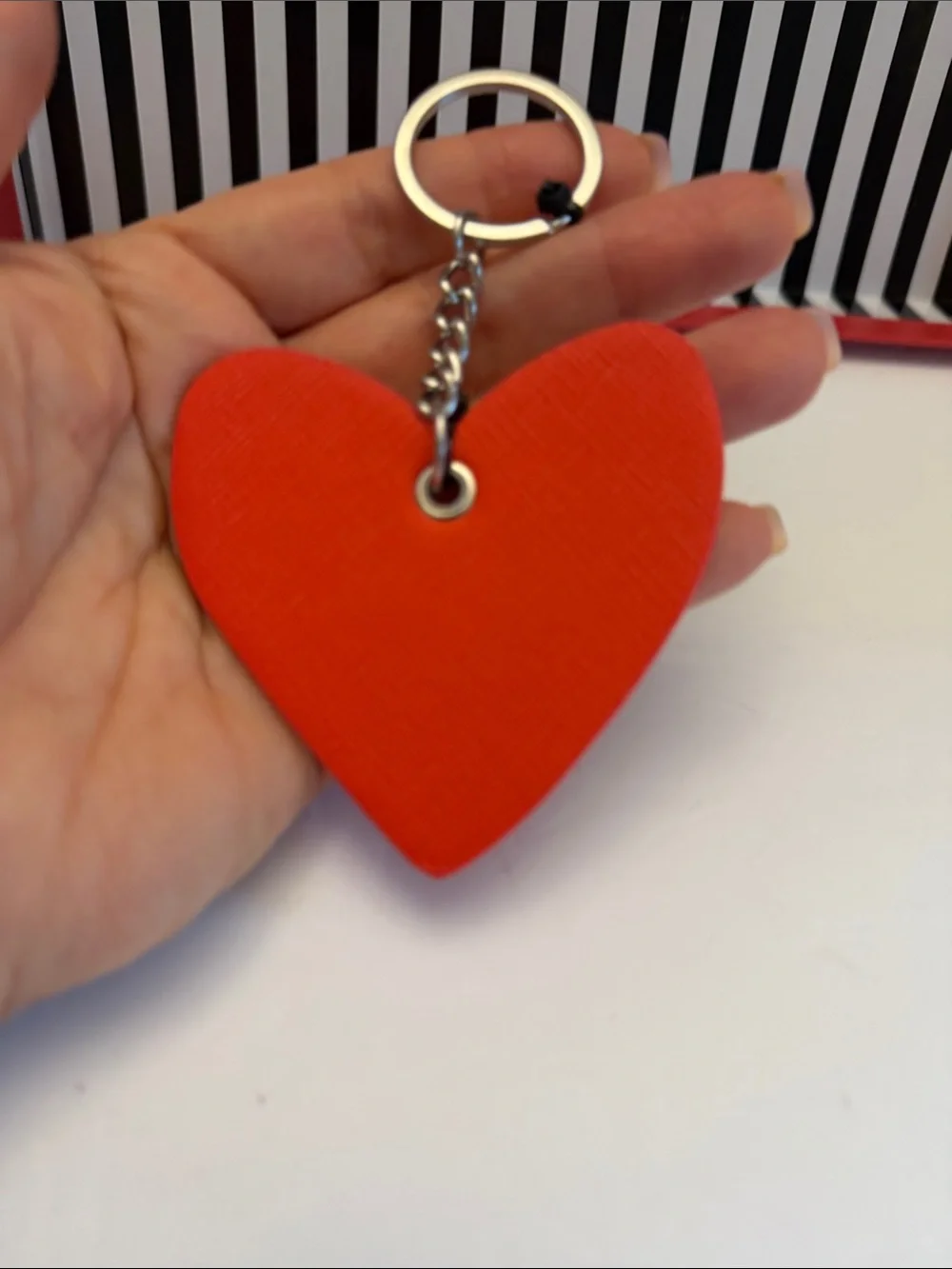 Marc Tetro Red Heart Keychain